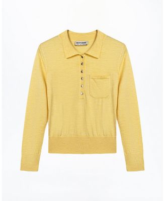  Relaxed Polo Knit Sweater