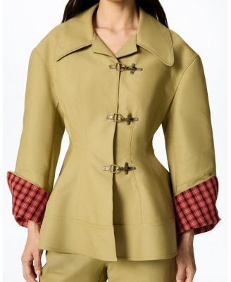  Buckle Front Fitted Jacket