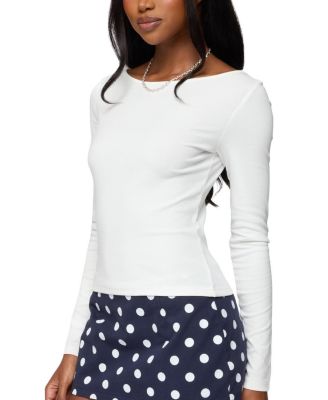 Savi Boat Neck Long Sleeve Top