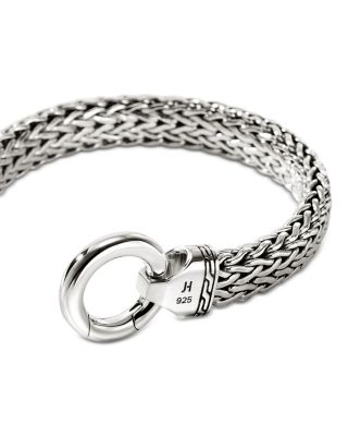 Men's Sterling Silver Icon Extension Flat Chain Bracelet