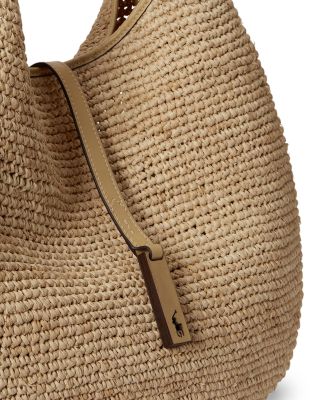 Polo ID Raffia Shoulder Bag