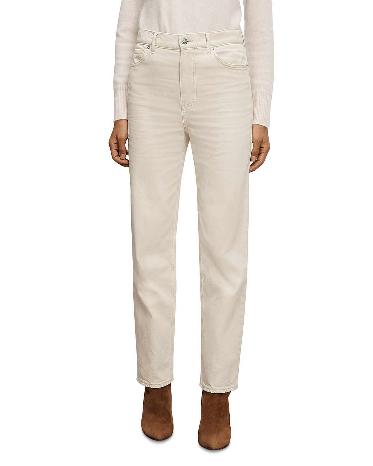 Veronica Beard Leah Mid Rise Straight Jeans