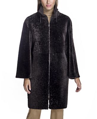 Shearling Lamb Walking Coat