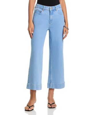 Joey Wide Leg Ankle Jeans in Zephyr