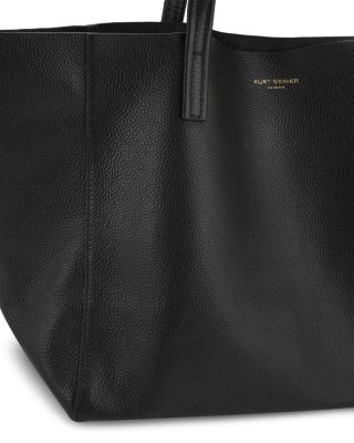 Violet Large Leather Shopper Tote