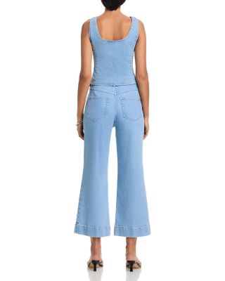 Joey Wide Leg Ankle Jeans in Zephyr