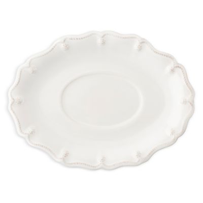 Berry & Thread Whitewash Sauce Boat and Stand