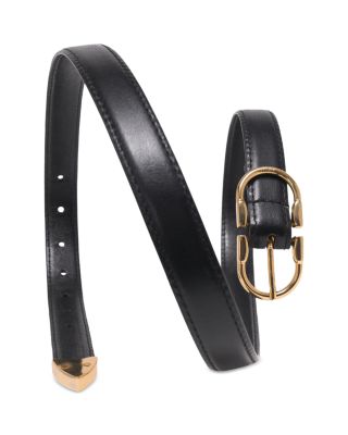 Women's Double Buckle Leather Belt