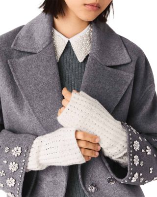 Rhinestone Embellished Wool Beanie