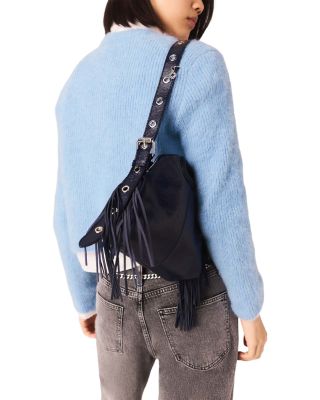 Miss M Mini Fringed Leather Crossbody Bag