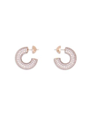 Rhinestone Hoop Earrings