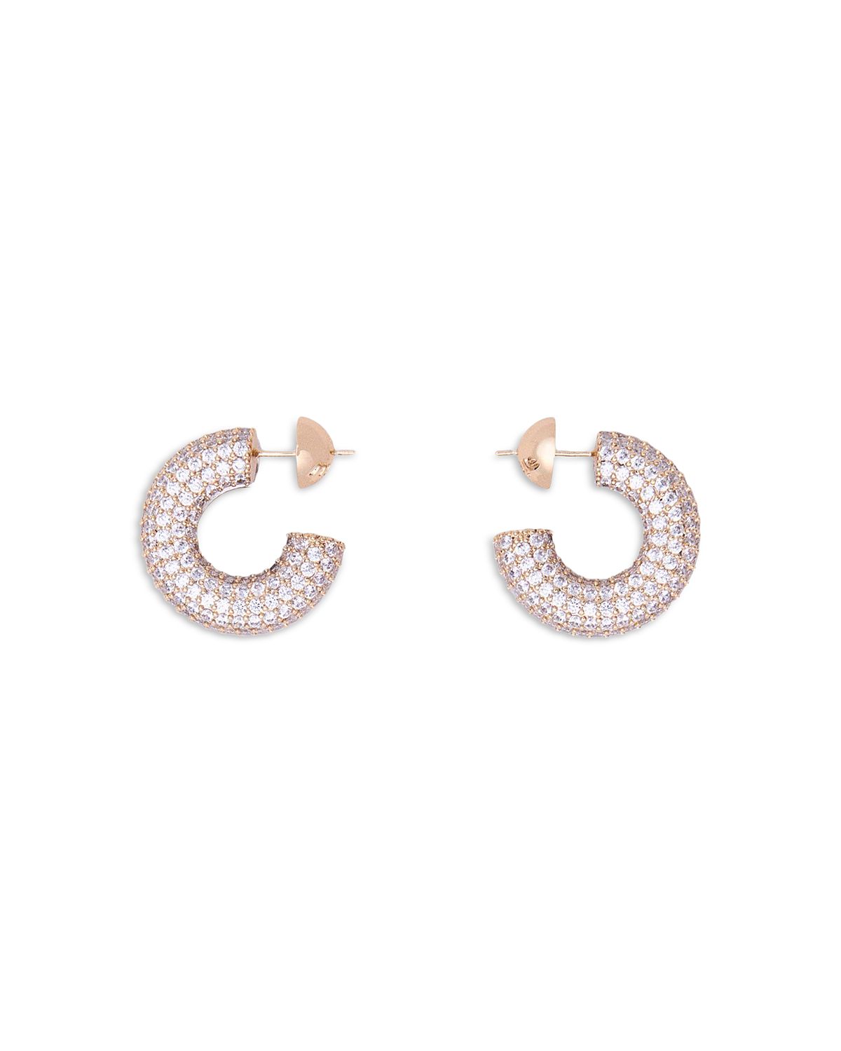 Maje Rhinestone Hoop Earrings