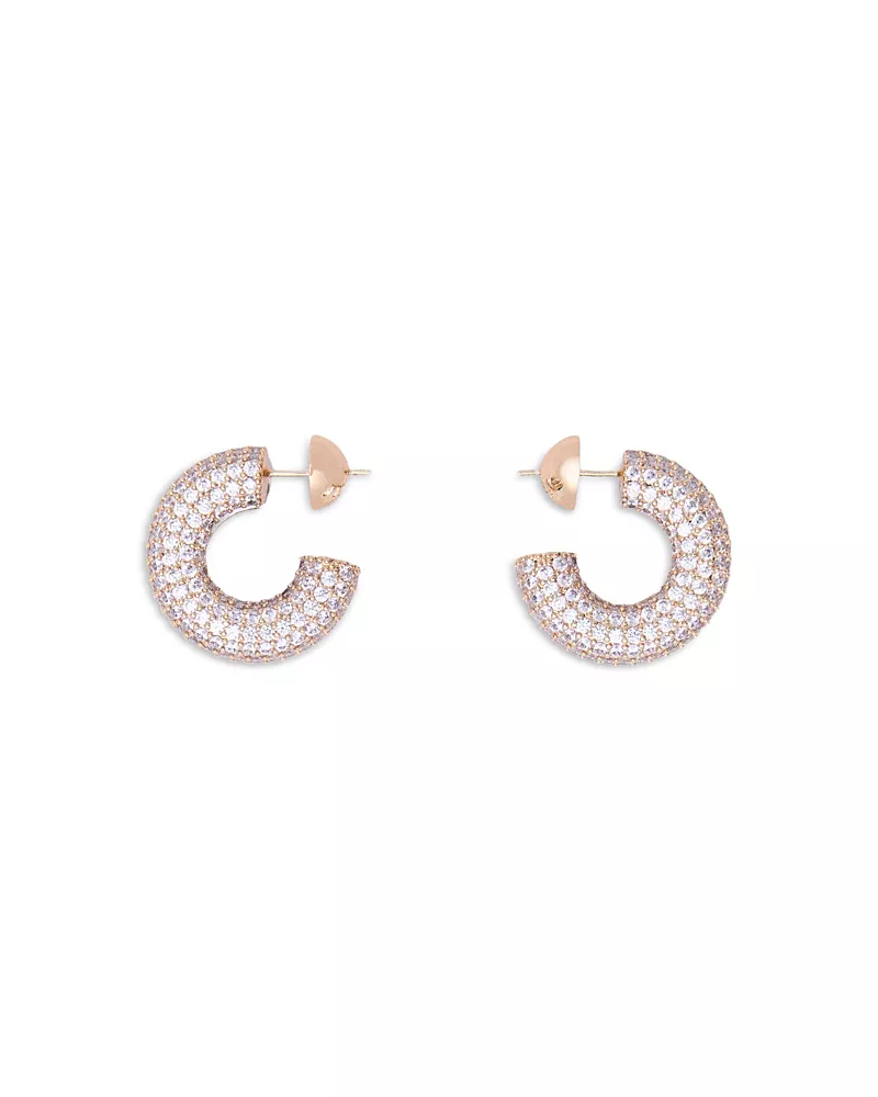 Maje Rhinestone Hoop Earrings