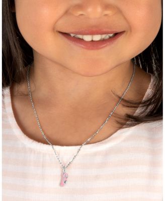  Girls' Sterling Silver Little Ballerina 13-14" Necklace - Children