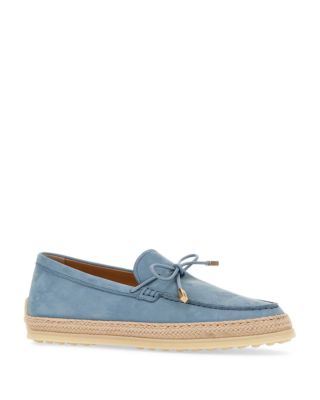Women's Nubuck Leather Espadrille Loafers