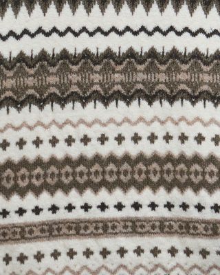 Hase Brushed Fair Isle Crewneck Sweater 