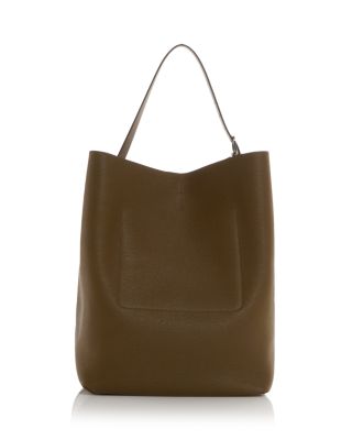 Belted Leather Tote 