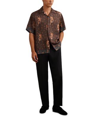 Empire Short Sleeve Printed Cuban Shirt