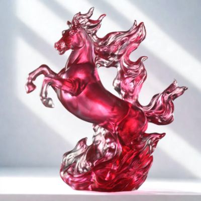 Triumphant Ascent Limited Edition Crystal Glass Sculpture