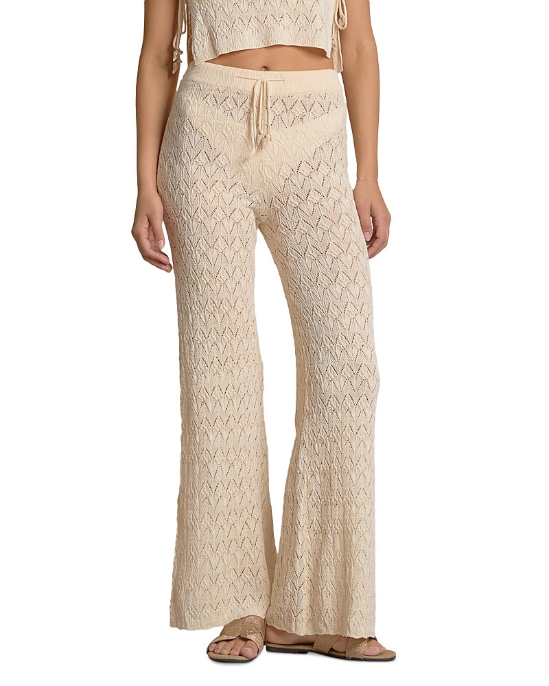 Elan Pointelle Knit Swim Cover-Up Pants