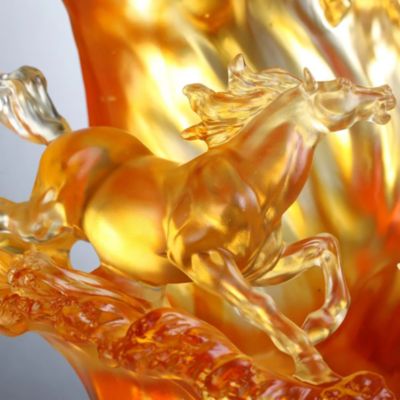 Rising through Heaven and Earth Limited Edition Glass Sculpture