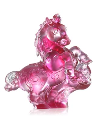 Ruyi's Twelve Blessings An Unbridled Spirit Crystal Glass Sculpture