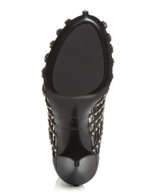 Women's Cage Embellished Ankle Booties