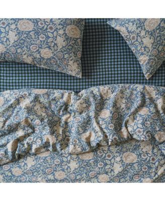 Morris & Co Double Bough Linen Blend Duvet Cover, Twin