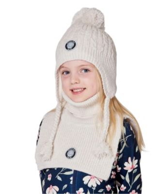  Unisex Lined Winter Hat with Pompom - Little Kid, Big Kid