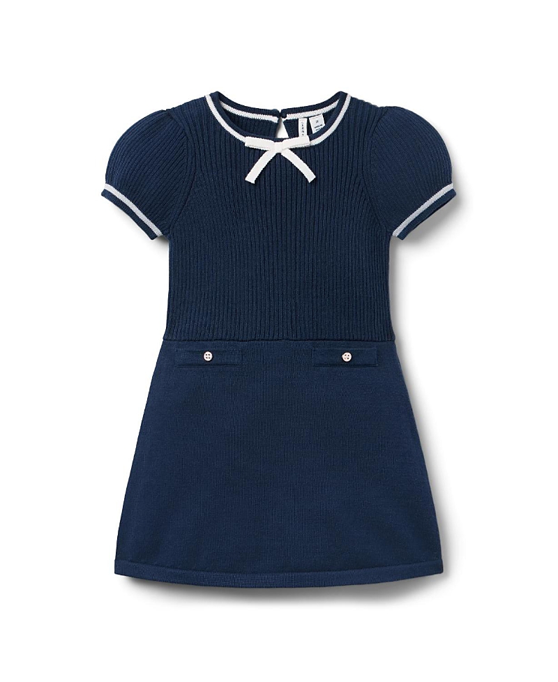 Janie and Jack Girls' Bow Sweater Dress - Baby, Little Kid, Big Kid