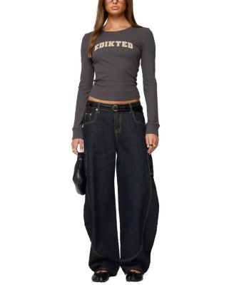 Essential Edikted Ribbed T Shirt