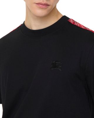 Check Trim Cotton T-shirt