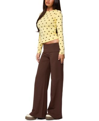 Maricelle Polka Dot Long Sleeve T Shirt