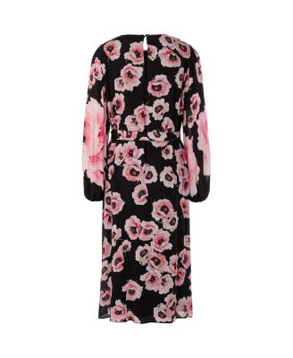 Midi Dress with Floral Pattern
