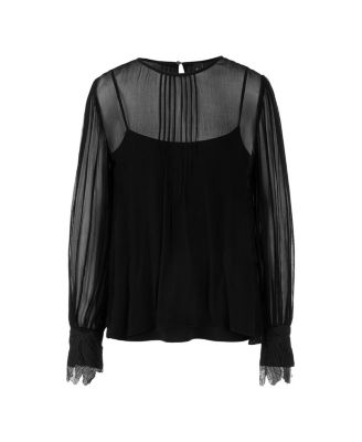  Delicate Viscose Crepe Blouse