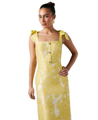 Jacquard Pencil Midi Dress