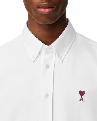 Classic Long Sleeve Shirt Button Down Collar With Embroidered ADC