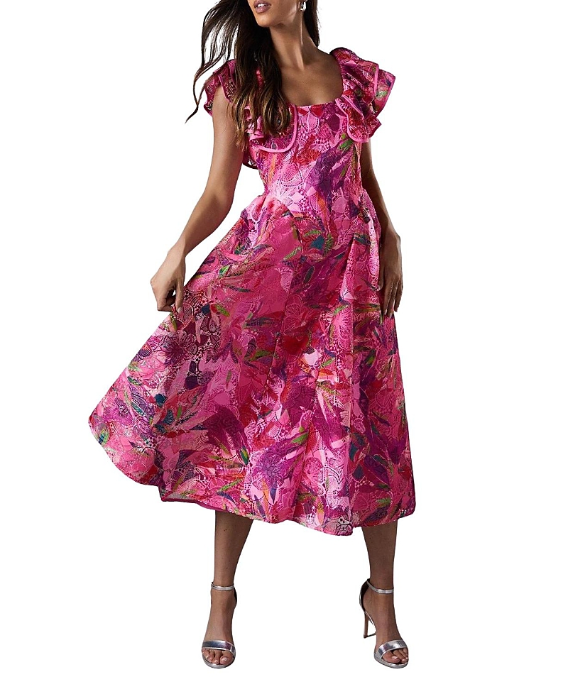 Coast Frill Sleeve Midi Dress