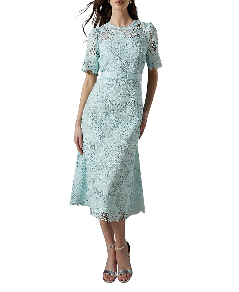 Coast Lace Bow Belt Midi Dress
