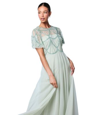 Embellished Bodice Bridesmaids Dress