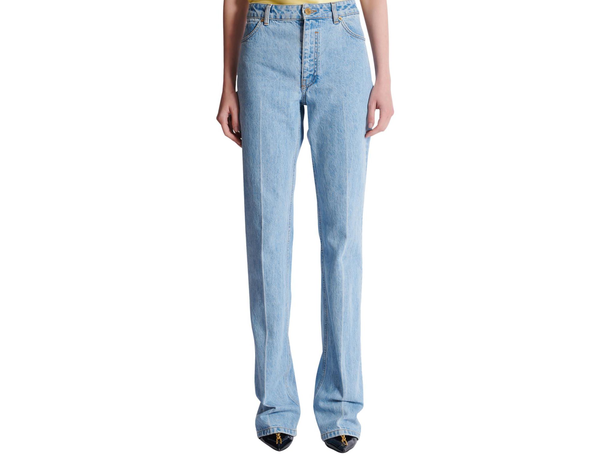 Denim High-Waisted Jeans in - Image 1