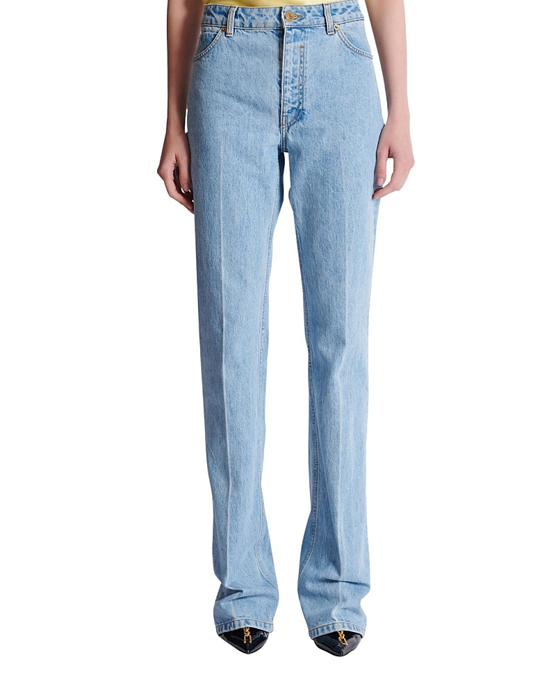 Balmain Denim High-Waisted Jeans in Blue