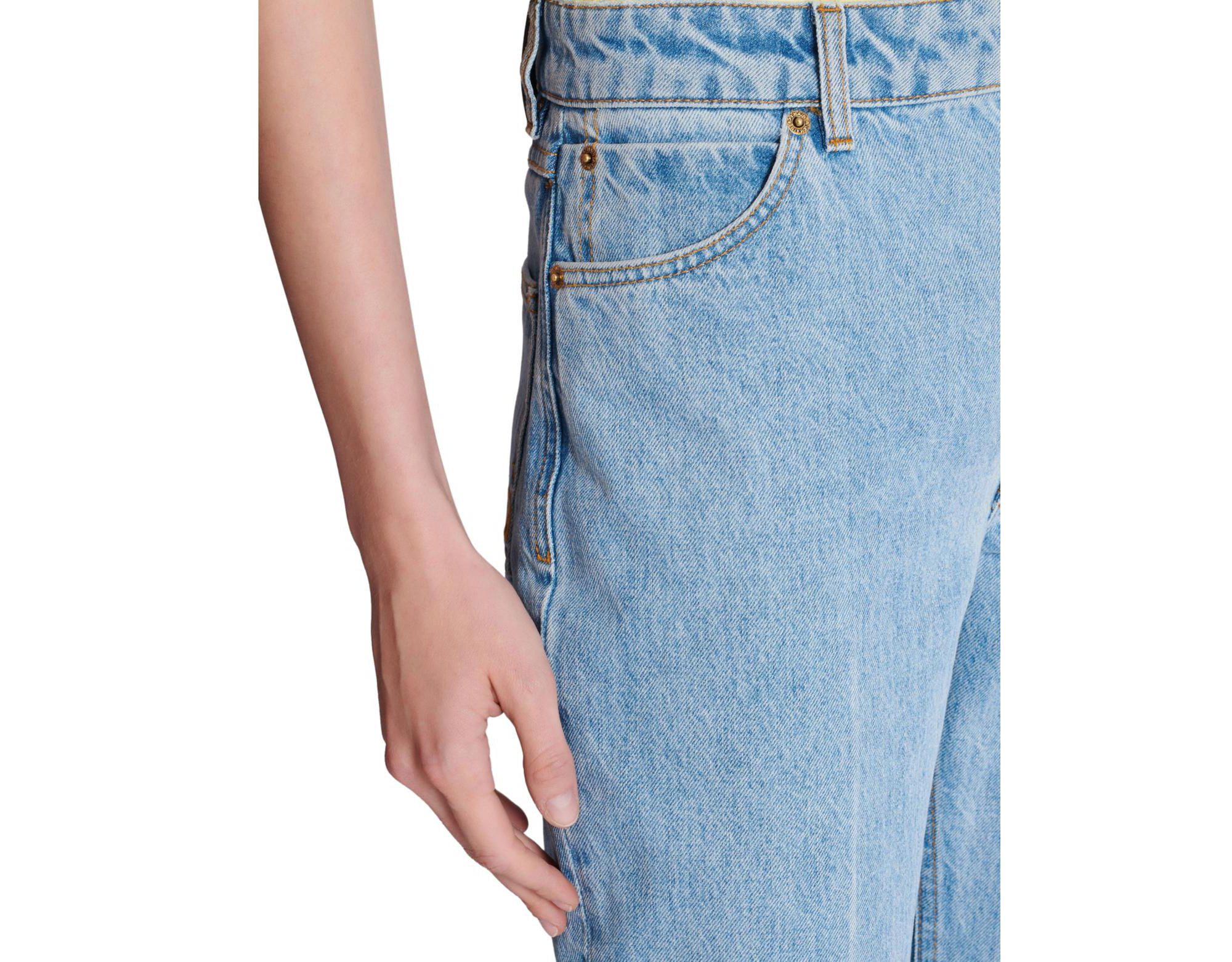 Denim High-Waisted Jeans in — Image 5
