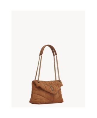  Puffer Small Convertible Shoulder Bag In Suede