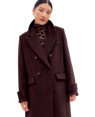 Wool Blend Oversized Coat