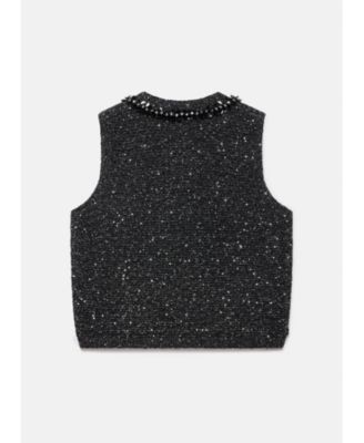  Women's Embellished Sleeveless Top