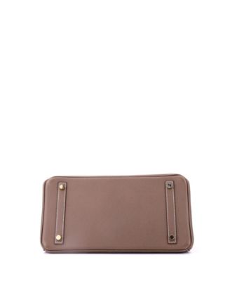 Birkin 30 Handbag Grey Epsom with Gold Hardware