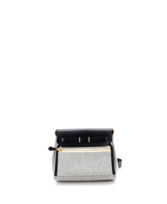 20 Herbag Zip Toile and Leather