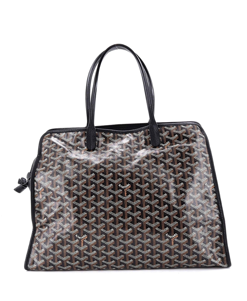 Pre-Owned Goyard Pm Hardy Pet Carrier Coated Canvas