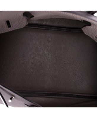 Birkin 30 Handbag Grey Togo with Palladium Hardware